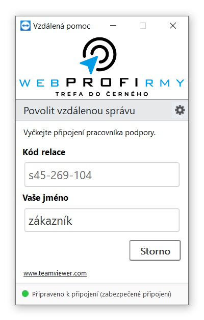 TeamViewer přihlášení